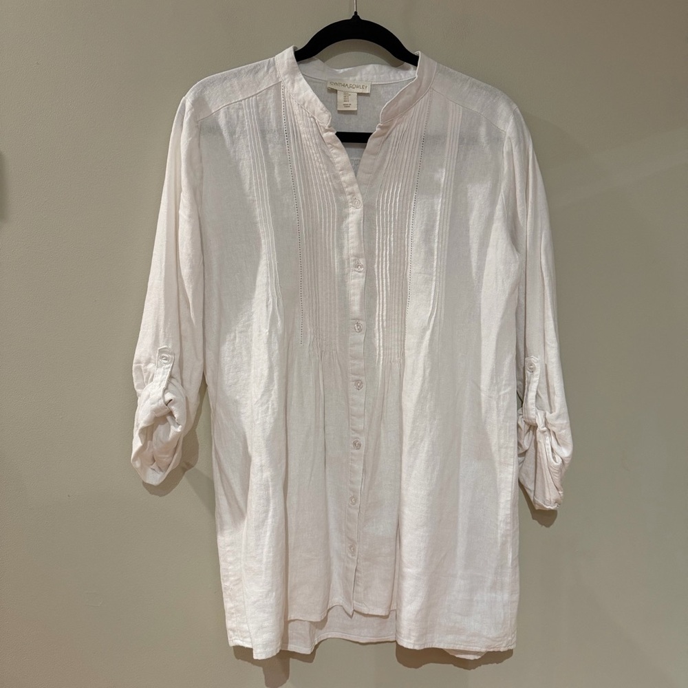 Cynthia Rowley White Tunic Top